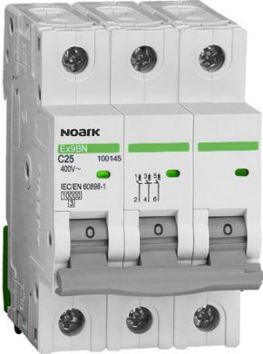 NOARK Ex9BN 3P C25 Automātslēdzis 6kA C 25A 100145 | Elektrika.lv